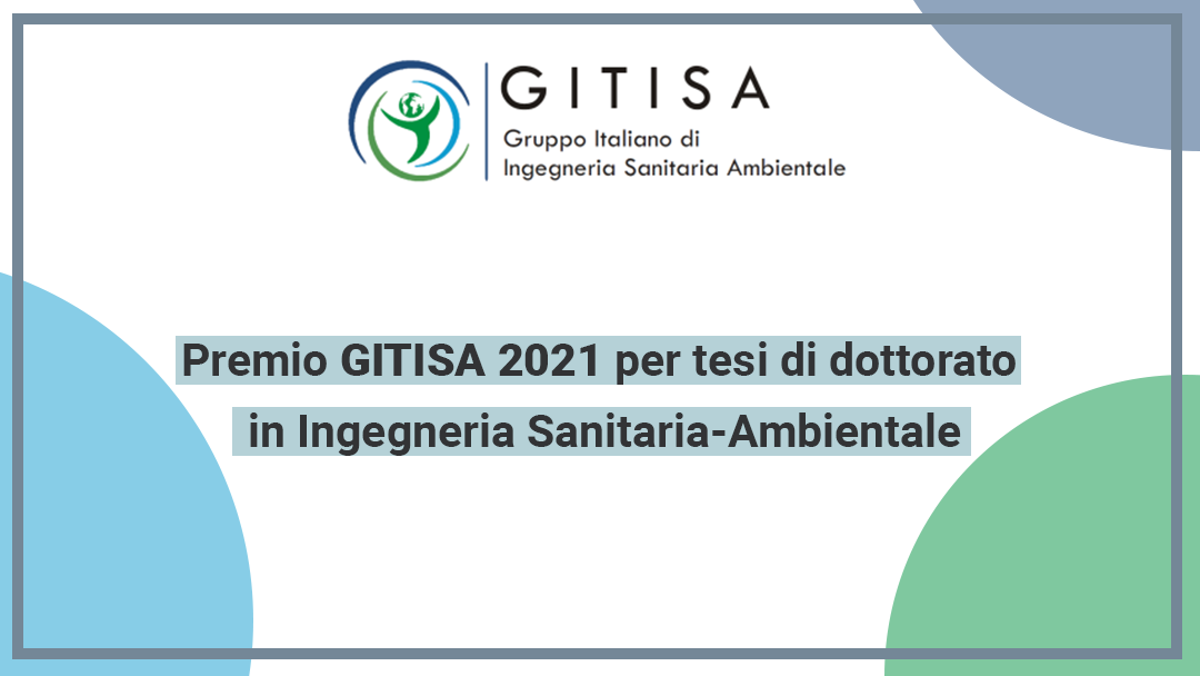 GITISA 2021 Award for PhD thesis in sanitary-environmental engineering