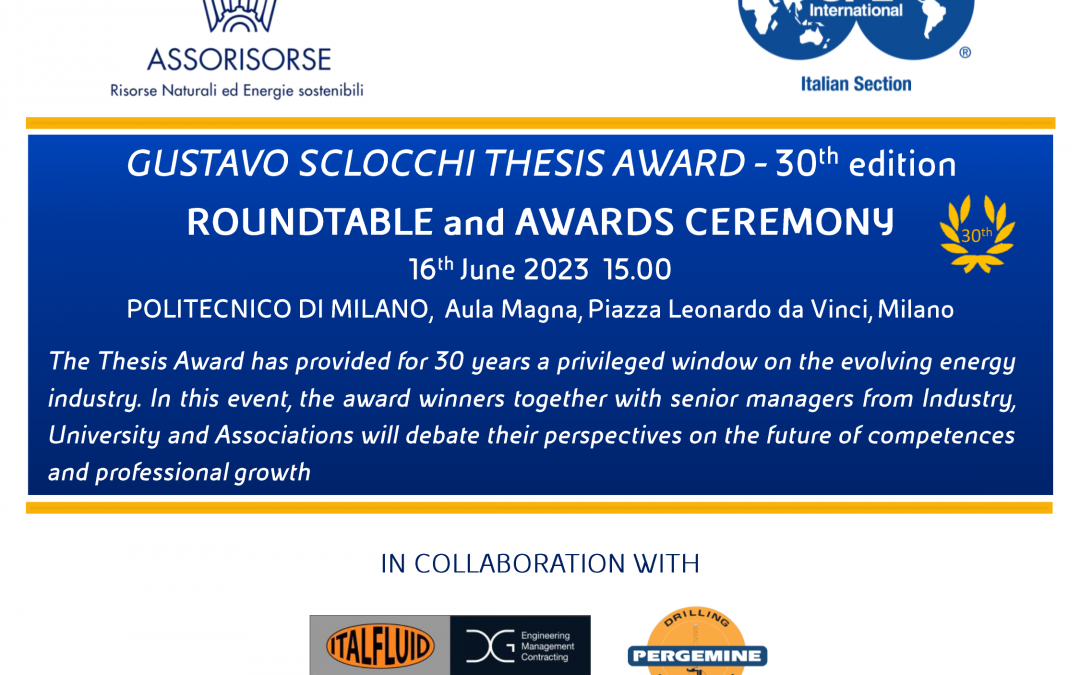 Gustavo Sclocchi Thesis Award