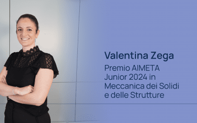 Valentina Zega riceve il premio AIMETA Junior 2024