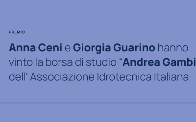 Anna Ceni e Giorgia Guarino hanno ricevuto il Premio di Laurea Magistrale “Andrea Gambi”