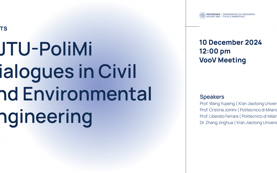 XJTU-PoliMi Dialogues in Civil and Environmental Engineering